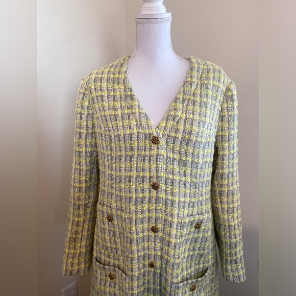 Tuckernuck Citron Tweed Rafferty Dress Size XL - Picture 10 of 13
